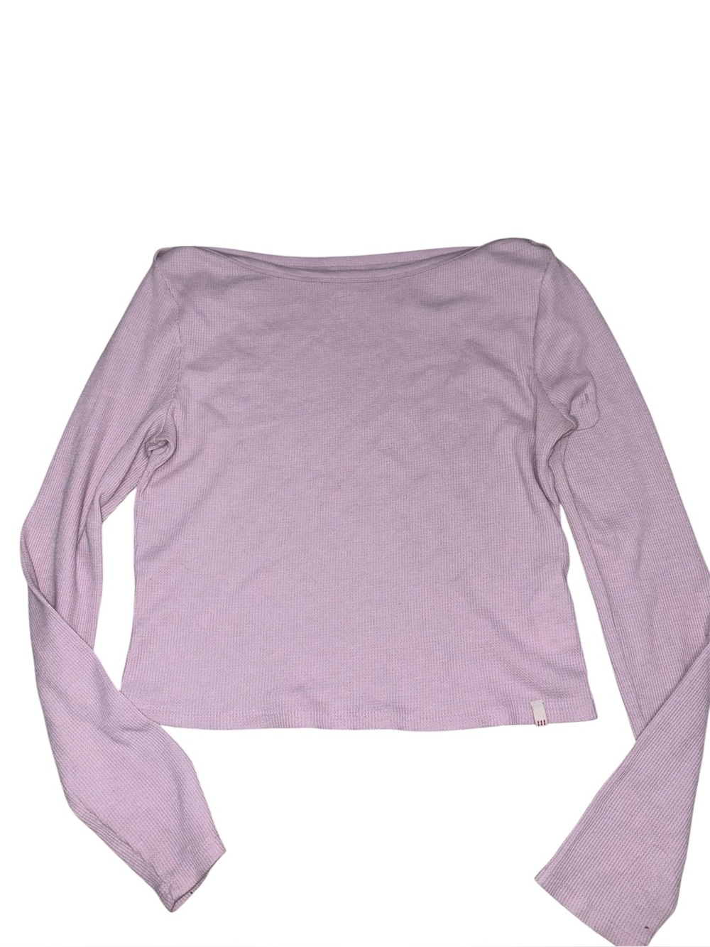 BDG Lilac Long-Sleeve Boatneck Top